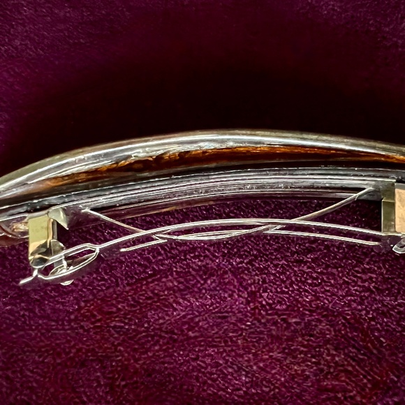French Barrette Silver  Hair Clasp main image 4